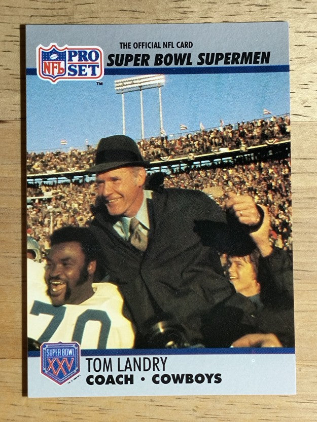1990-91 Pro Set Super Bowl 160 #27 Tom Landry CO