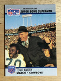 1990-91 Pro Set Super Bowl 160 #27 Tom Landry CO
