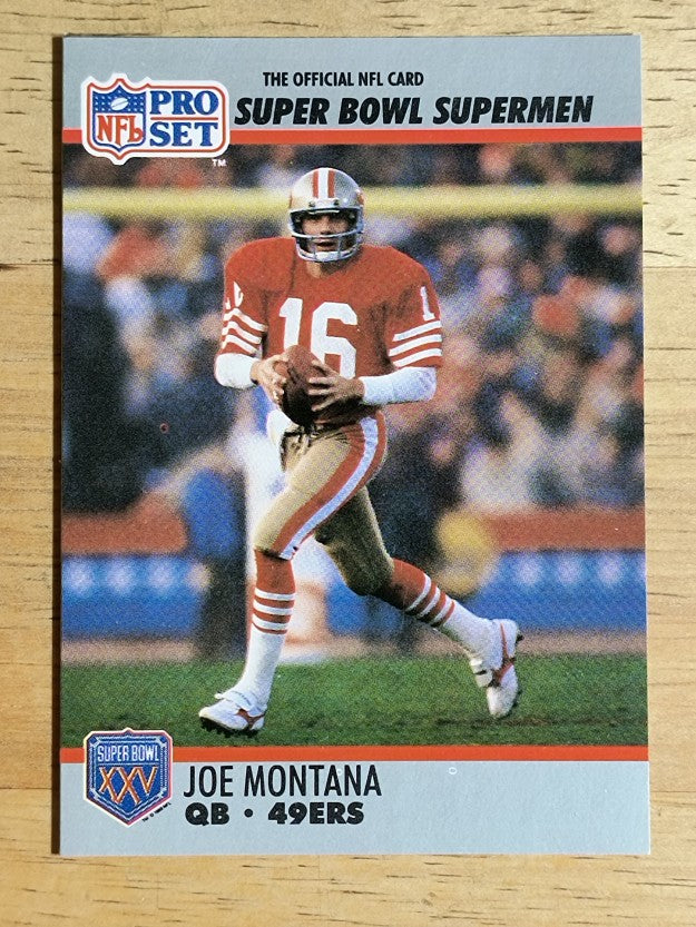 1990-91 Pro Set Super Bowl 160 #33 Joe Montana