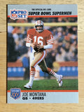 1990-91 Pro Set Super Bowl 160 #33 Joe Montana