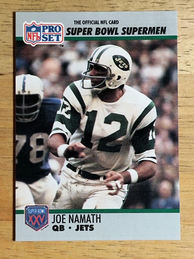 1990-91 Pro Set Super Bowl 160 #34 Joe Namath