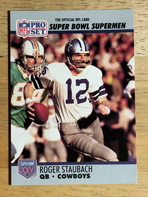 1990-91 Pro Set Super Bowl 160 #37 Roger Staubach