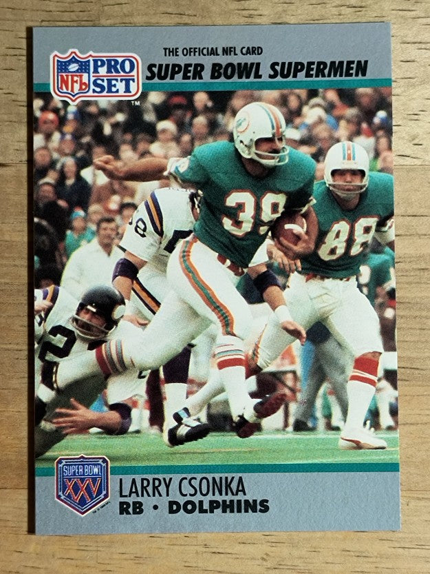 1990-91 Pro Set Super Bowl 160 #40 Larry Csonka