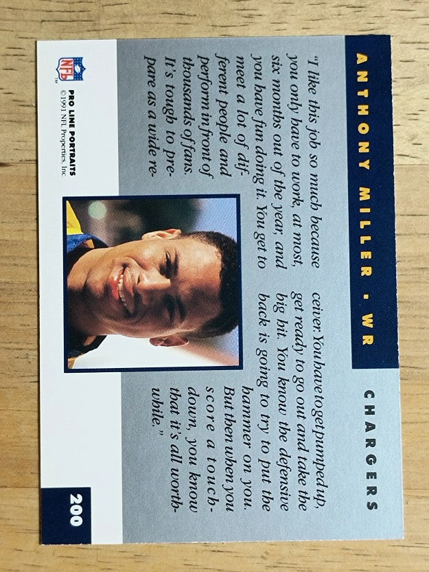 1991 Pro Line Portraits #200 Anthony Miller