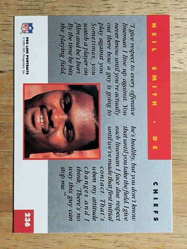 1991 Pro Line Portraits #236 Neil Smith
