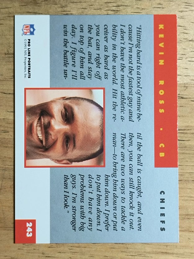 1991 Pro Line Portraits #243 Kevin Ross