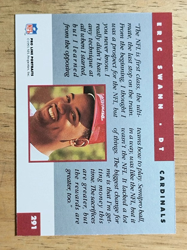 1991 Pro Line Portraits #291 Eric Swann RC