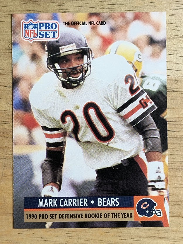 1991 Pro Set #1D Mark Carrier DB/Defensive ROY