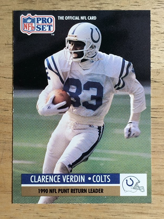 1991 Pro Set #16 Clarence Verdin/NFL Punt Return Leader