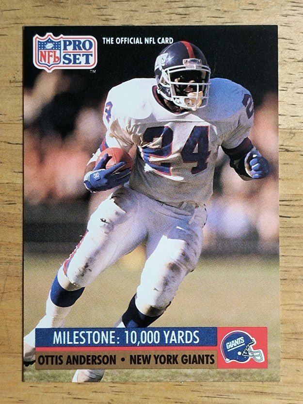 1991 Pro Set #20 Ottis Anderson ML/10000 Career Rushing Yards