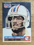 1991 Pro Set #27 Earl Campbell HOF