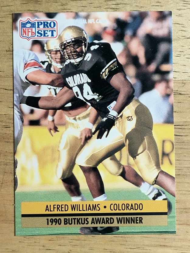 1991 Pro Set #35 Alfred Williams RC