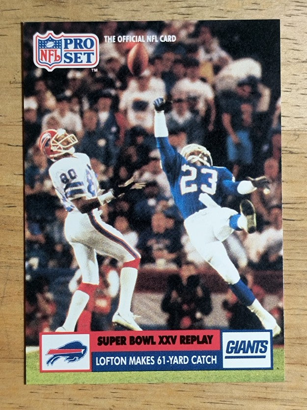 1991 Pro Set #46A James Lofton SB/NFLPA logo on back