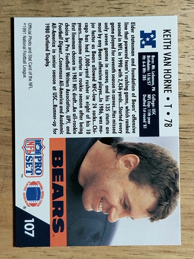 1991 Pro Set #107 Keith Van Horne
