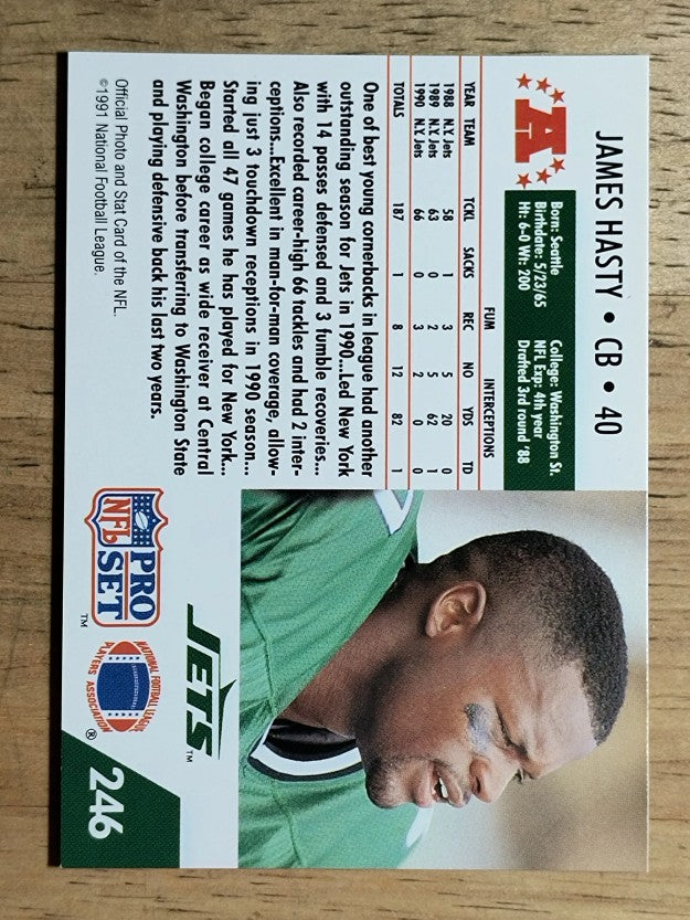 1991 Pro Set #246 James Hasty