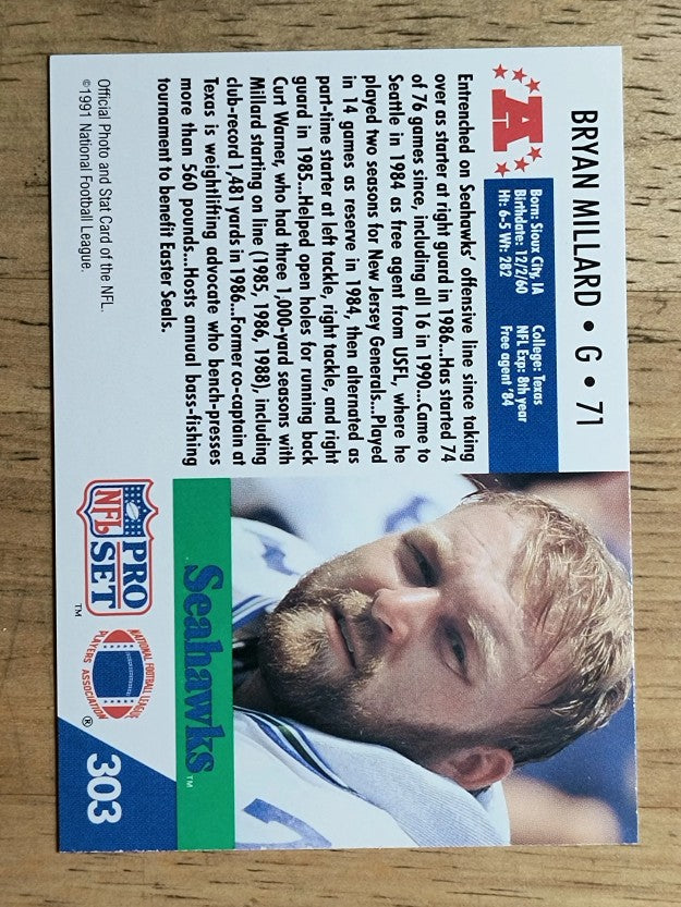1991 Pro Set #303 Bryan Millard