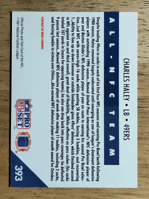 1991 Pro Set #393 Charles Haley NFC