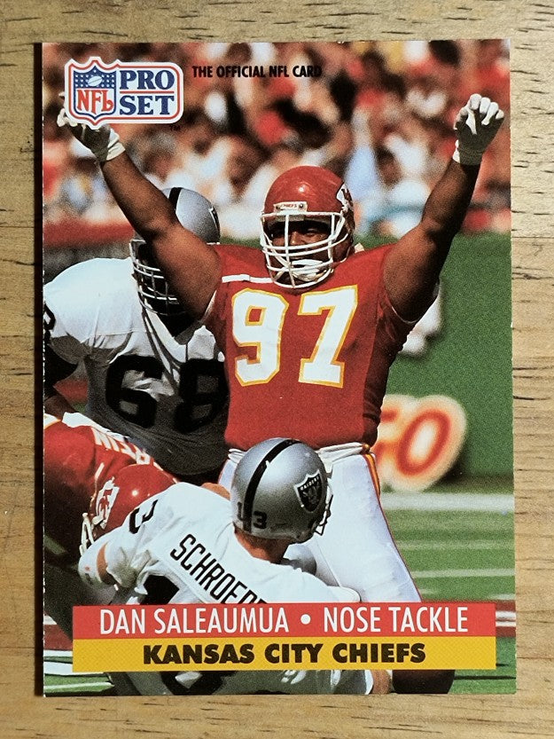 1991 Pro Set #536 Dan Saleaumua