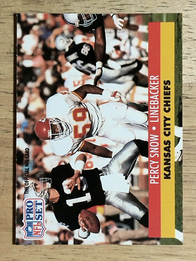 1991 Pro Set #538 Percy Snow