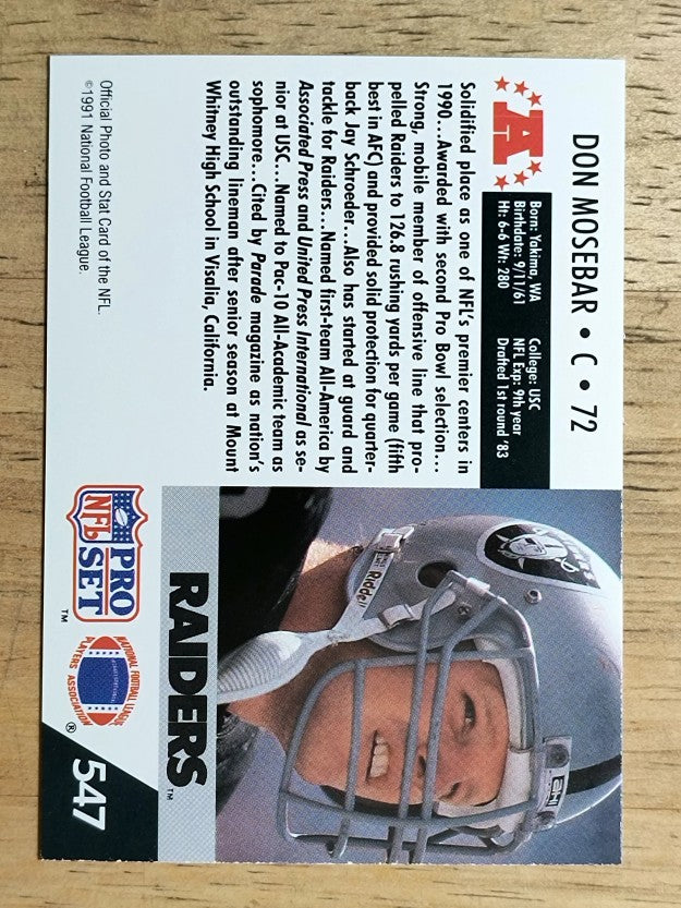 1991 Pro Set #547 Don Mosebar