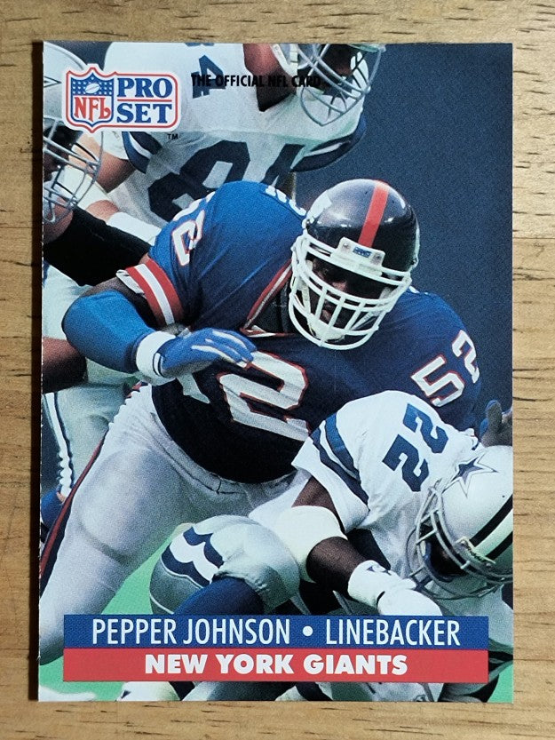 1991 Pro Set #596 Pepper Johnson