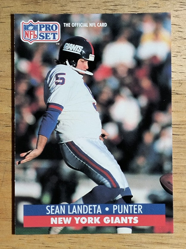 1991 Pro Set #598 Sean Landeta