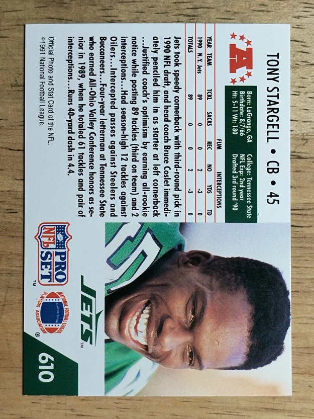 1991 Pro Set #610 Tony Stargell