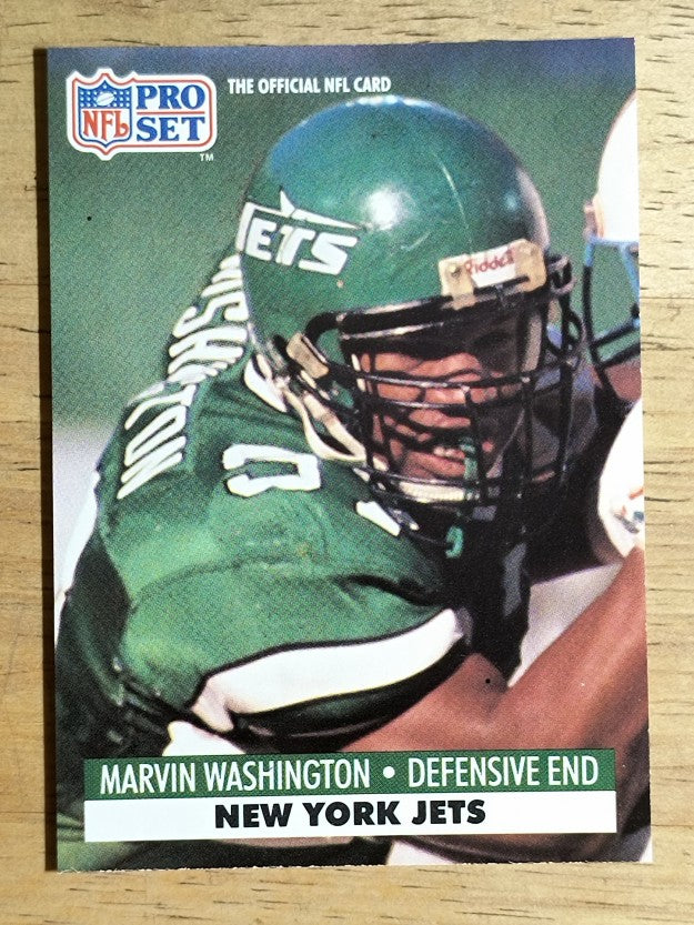 1991 Pro Set #612 Marvin Washington RC