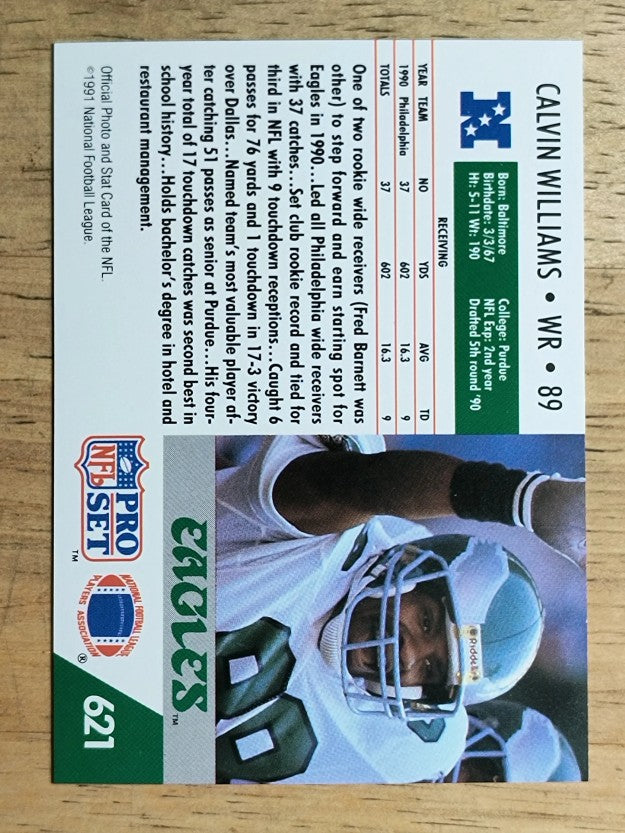 1991 Pro Set #621 Calvin Williams