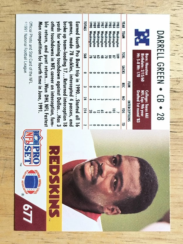 1991 Pro Set #677 Darrell Green
