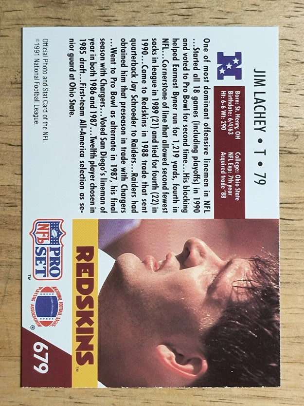 1991 Pro Set #679 Jim Lachey