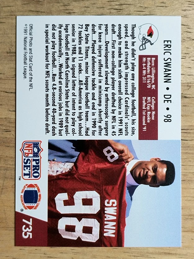 1991 Pro Set #735 Eric Swann RC