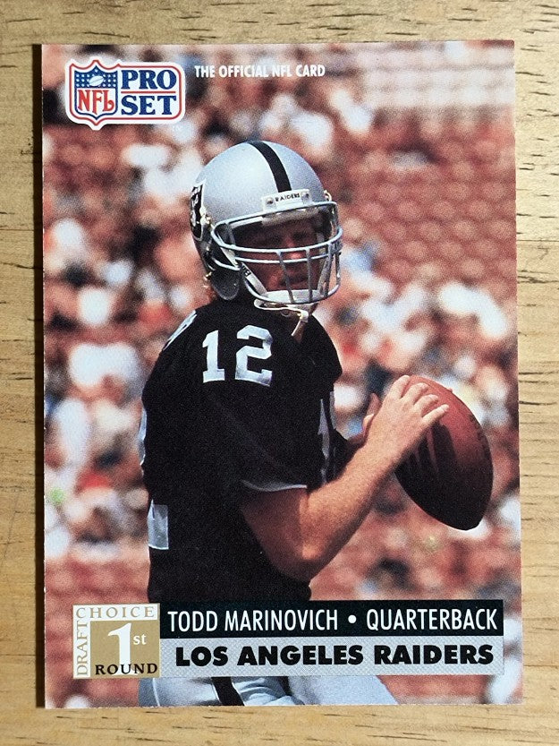 1991 Pro Set #753 Todd Marinovich RC