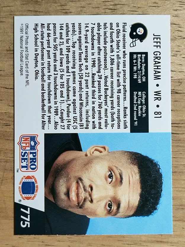 1991 Pro Set #775 Jeff Graham RC