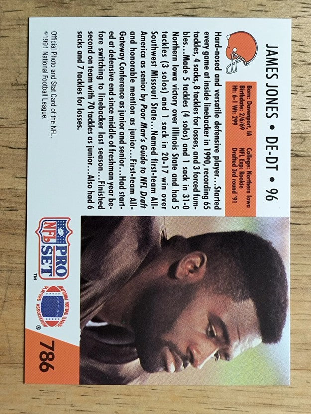 1991 Pro Set #786 James Jones RC