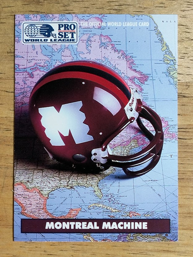 1991 Pro Set WLAF Helmets #5 Montreal Machine