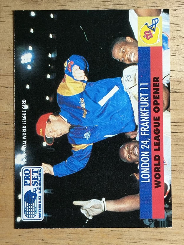 1991 Pro Set WLAF Inserts #2 London vs. Frankfurt