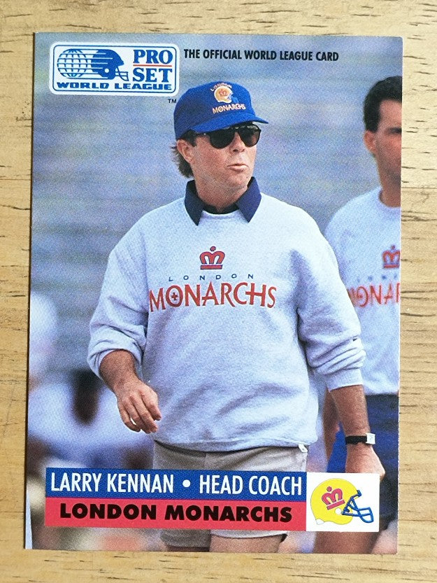 1991 Pro Set WLAF Inserts #12 Larry Kennan CO