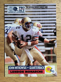 1991 Pro Set WLAF Inserts #14 John Witkowski
