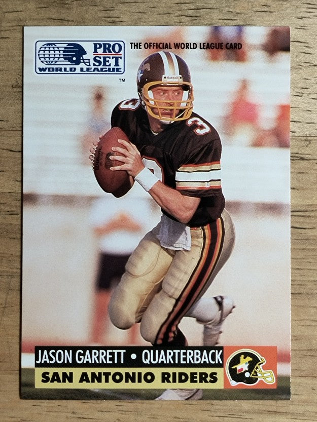 1991 Pro Set WLAF Inserts #31 Jason Garrett (NM)