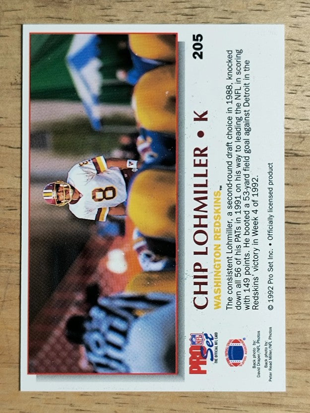 1992 Power #205 Chip Lohmiller