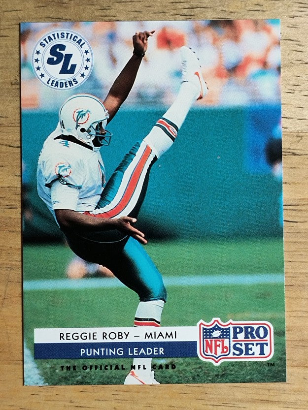 1992 Pro Set #14 Reggie Roby LL/Punting Leader