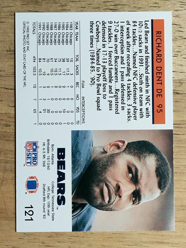 1992 Pro Set #121 Richard Dent