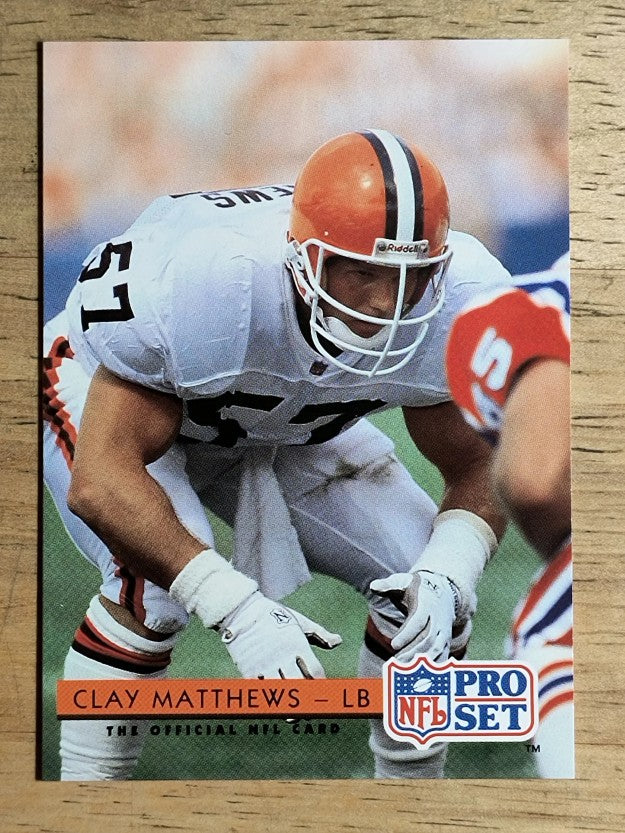 1992 Pro Set #141 Clay Matthews