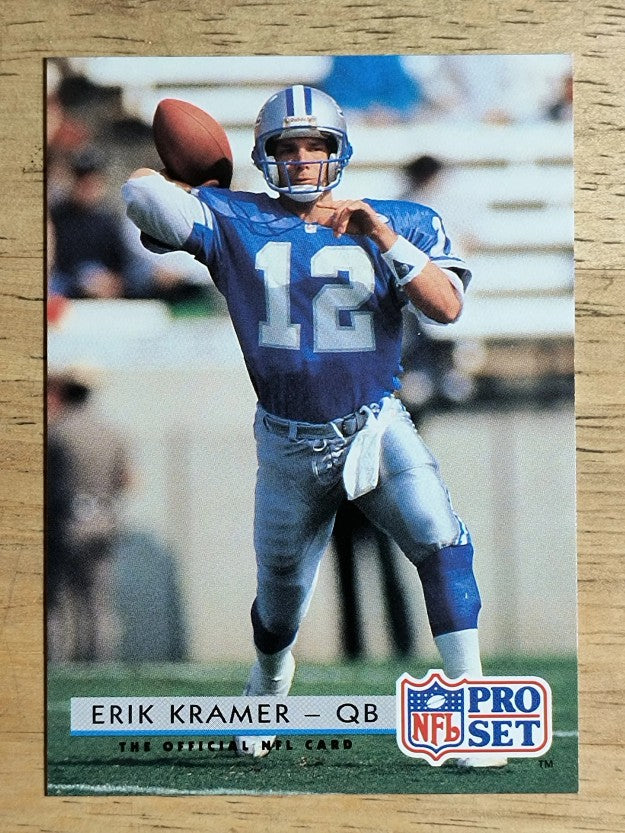 1992 Pro Set #168 Erik Kramer