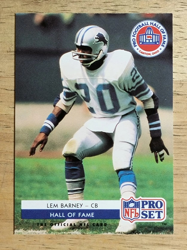 1992 Pro Set HOF Inductees #SC1 Lem Barney HOF