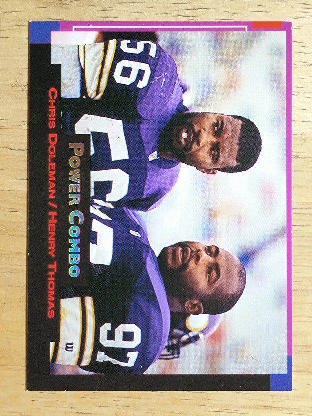 1993 Power Combos Gold #7 Chris Doleman/Henry Thomas