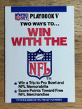 1991 Pro Set Playbook #V Playbook V