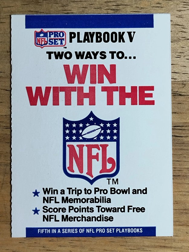 1991 Pro Set Playbook #V Playbook V