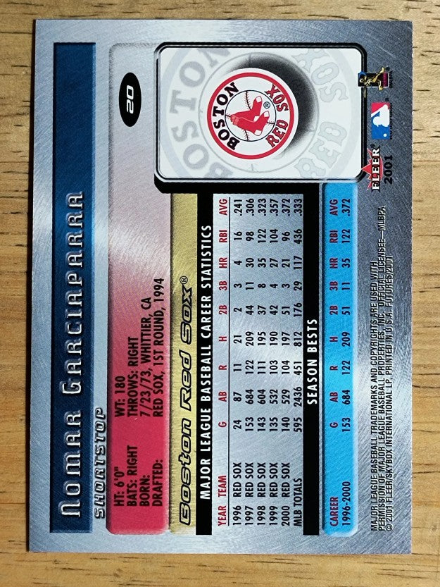 2001 Fleer Futures #20 Nomar Garciaparra
